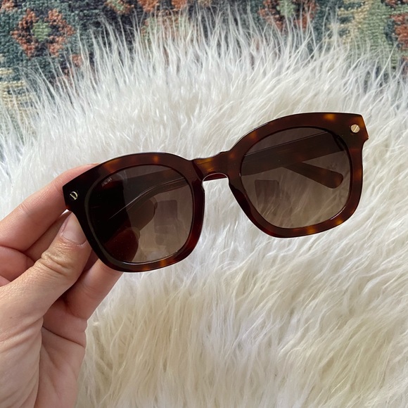 mcm square sunglasses acetate 52 mm tortoise square 100% UV protection unisex - Picture 4 of 16